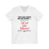 Unisex Jersey Short Sleeve V-Neck Tee - Image 3