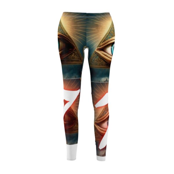 Women's Cut & Sew Casual Leggings (AOP) - Image 2