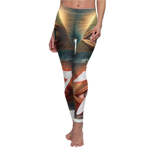 Women's Cut & Sew Casual Leggings (AOP) - Image 6