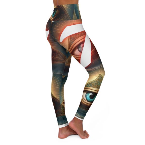 High Waisted Yoga Leggings (AOP) - Image 4